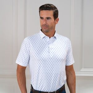 Collars‎ & Co. Featherweight Flex Polo Oracle White size small office golf work